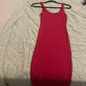 Elegant Red Sleeveless Dress